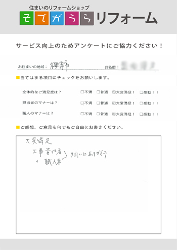 アンケートの写真