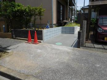 スロープまで設置して頂き、きれいに出来上がりました。大満足の出来栄えです。